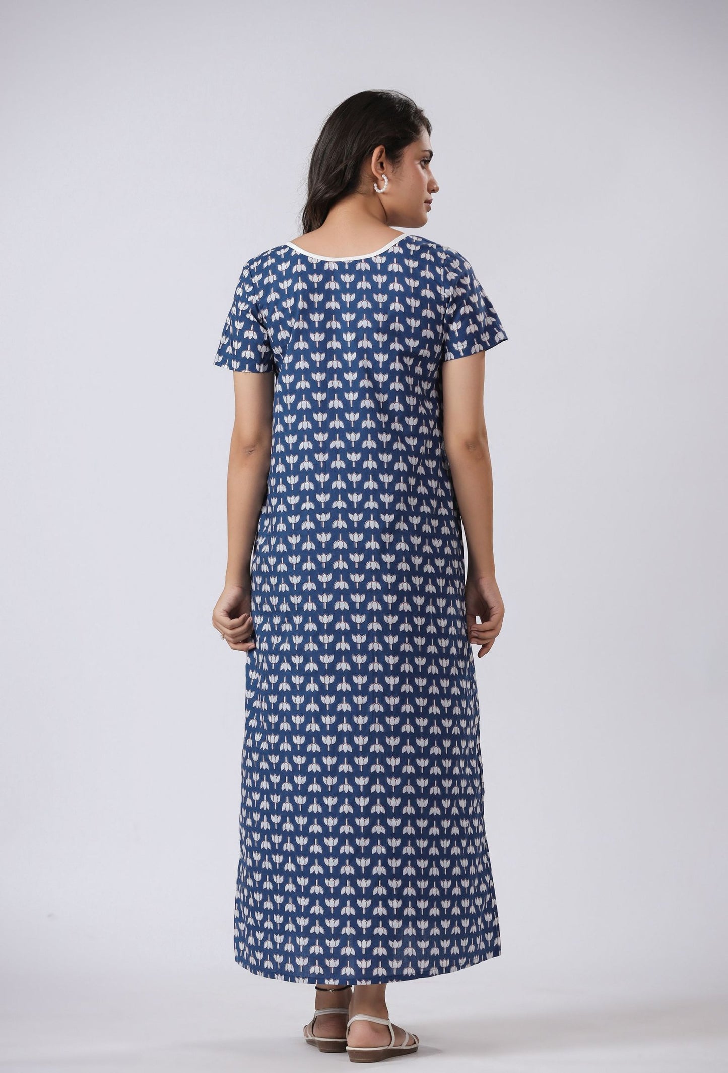 SUSTAINABLE BCI COTTON BLISSFUL SLEEP CHEMISE NIGHT DRESS