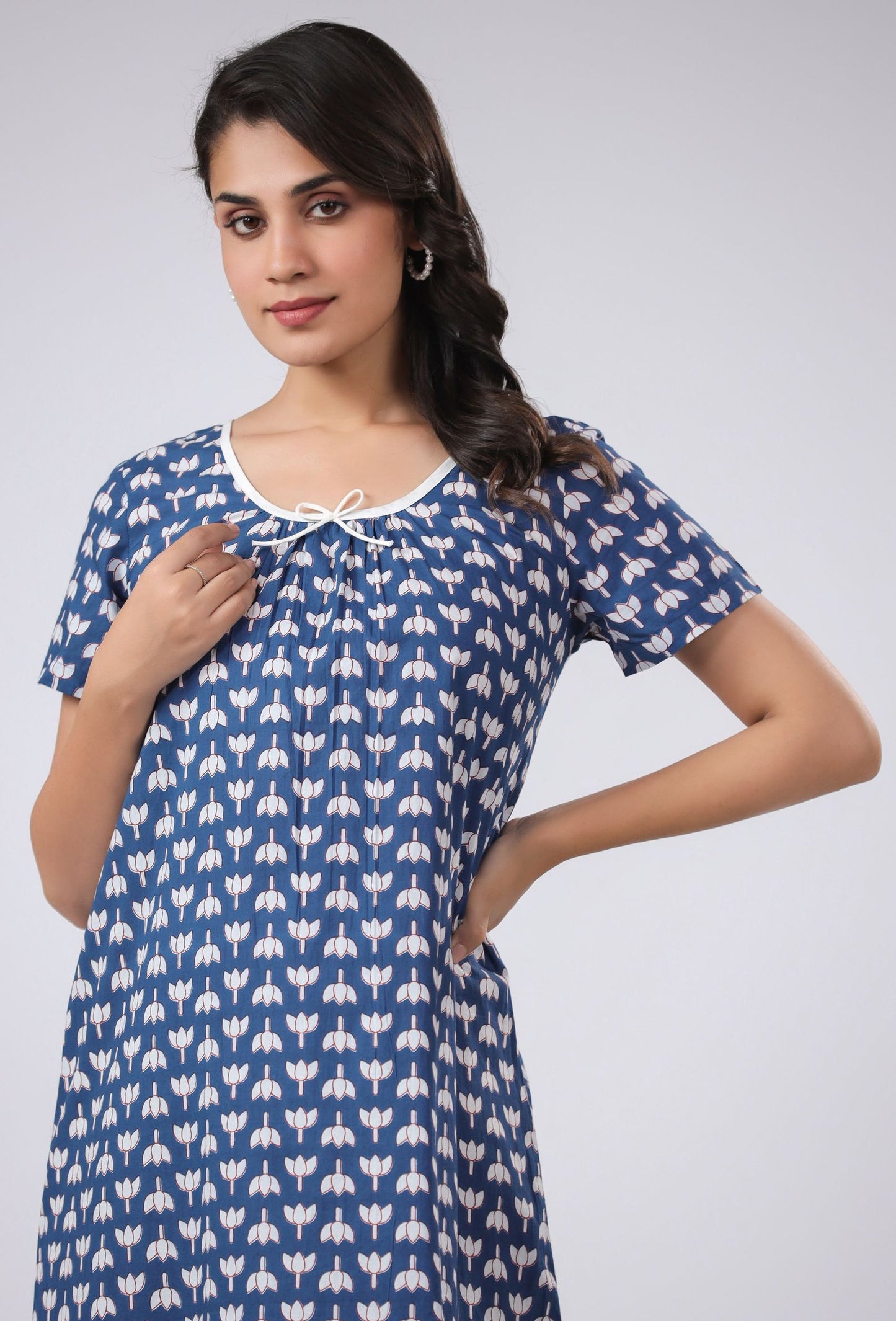 SUSTAINABLE BCI COTTON BLISSFUL SLEEP CHEMISE NIGHT DRESS