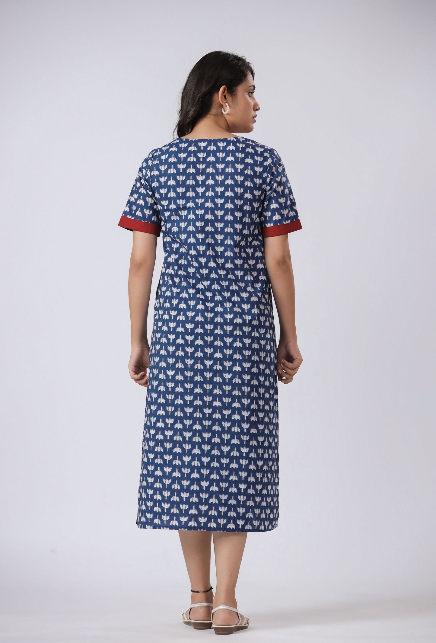 SUSTAINABLE BCI COTTON SERENE SLUMBER NIGHT DRESS