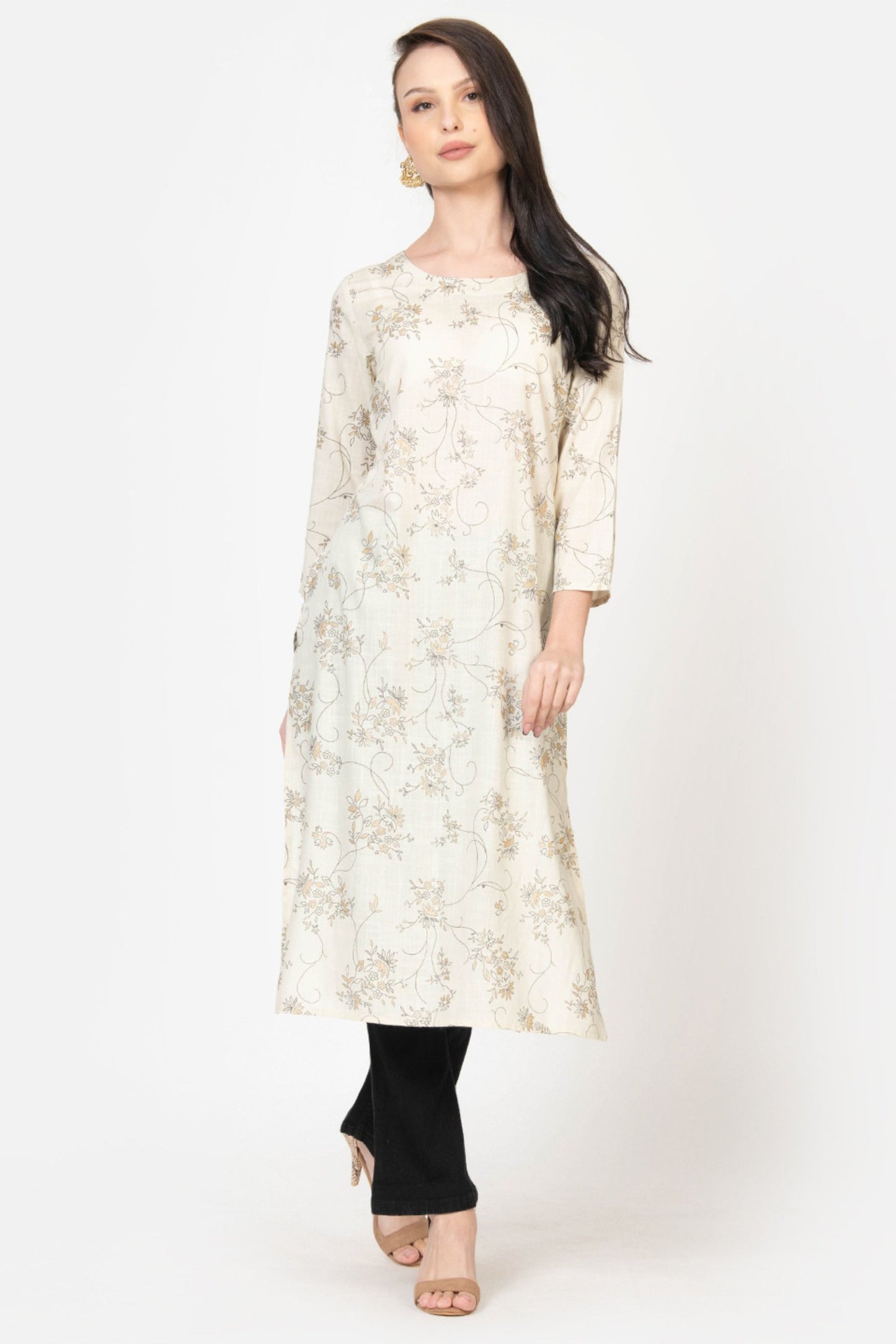 WOMEN’S HIDE AND SEEK STRAIGHT KURTA