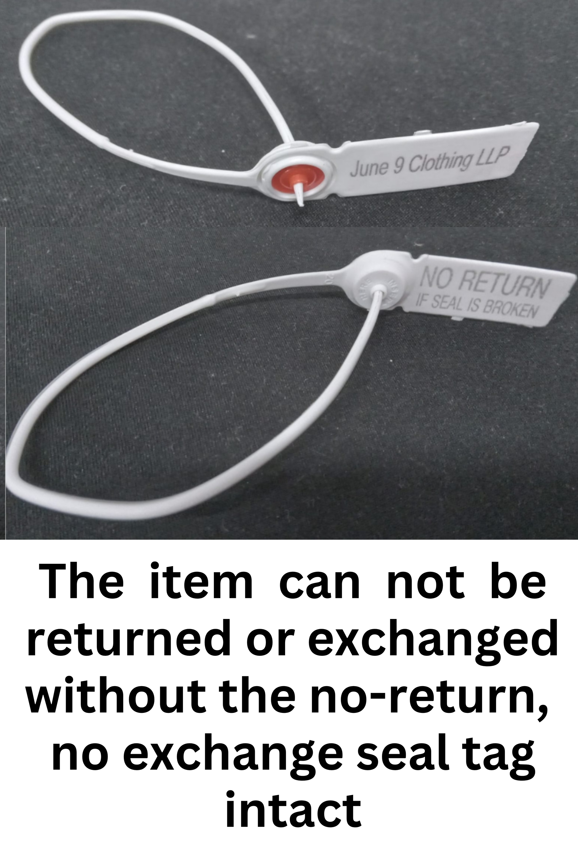 Return And Exchange Tag
