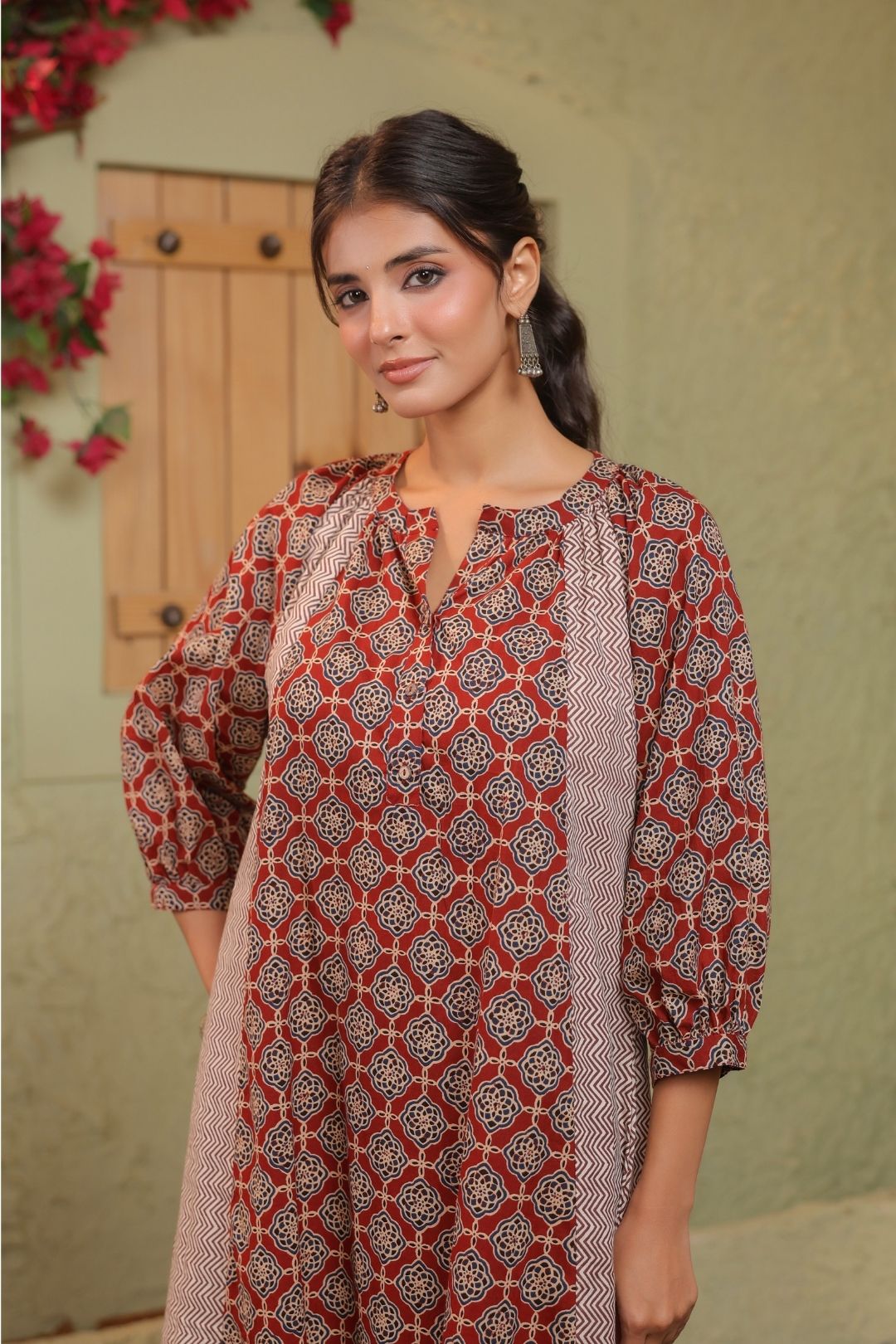 Kurta Set in Cotton for Women