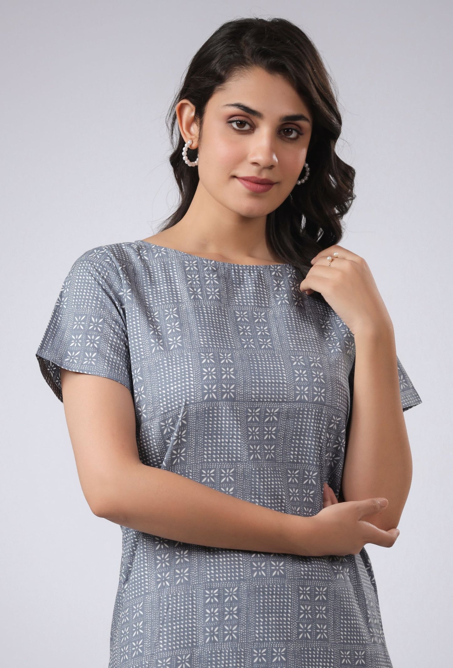 SUSTAINABLE BCI COTTON LUXE LOUNGE NIGHT DRESS