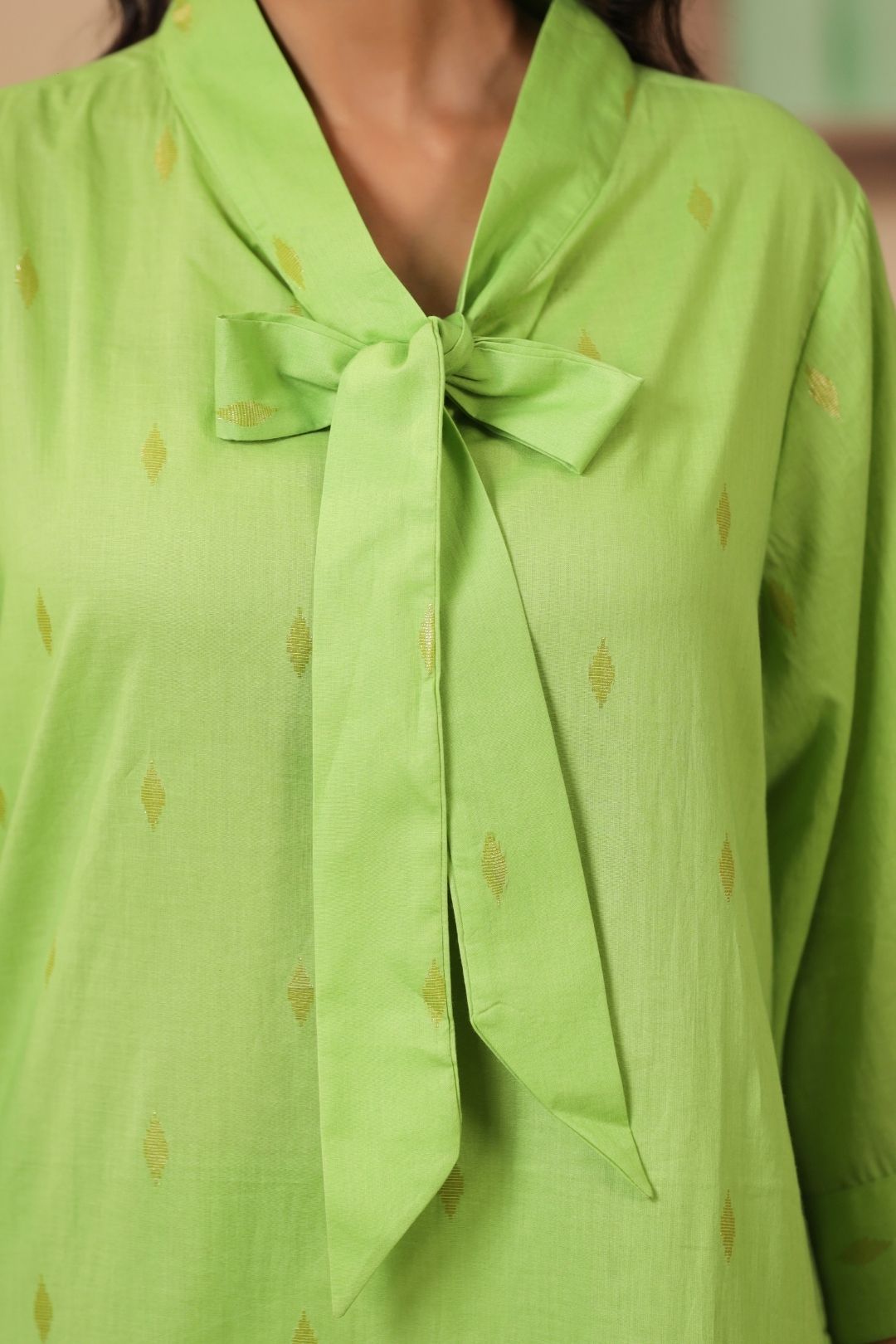Kurta Set in Cotton Lurex for Women