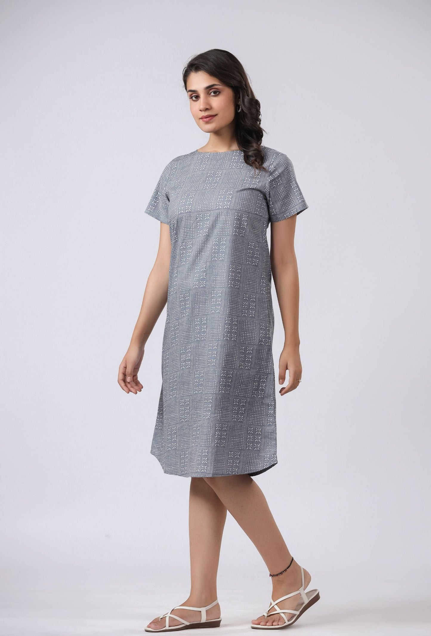 SUSTAINABLE BCI COTTON LUXE LOUNGE NIGHT DRESS