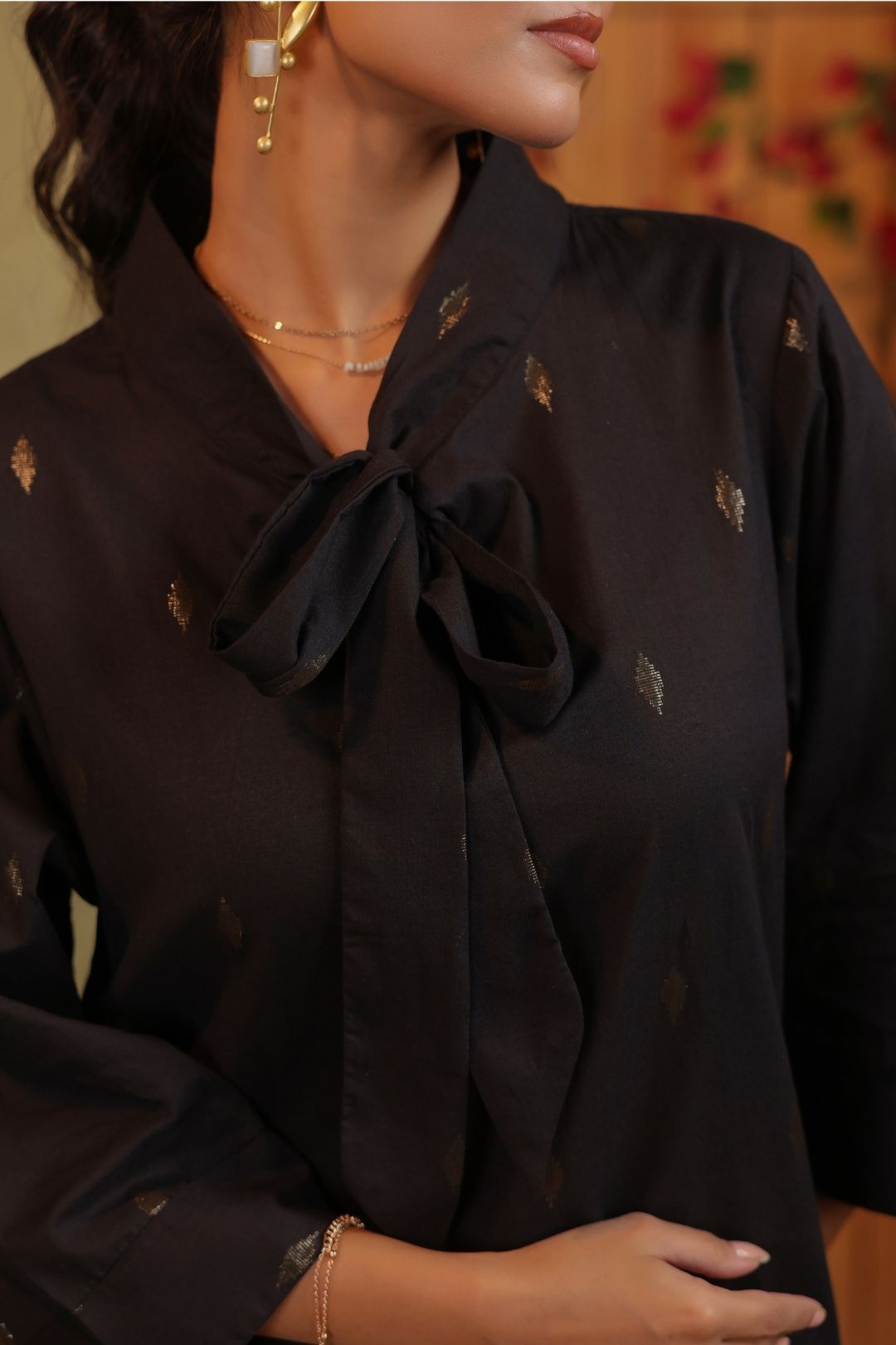 Kurta Set in Cotton Lurex for Women