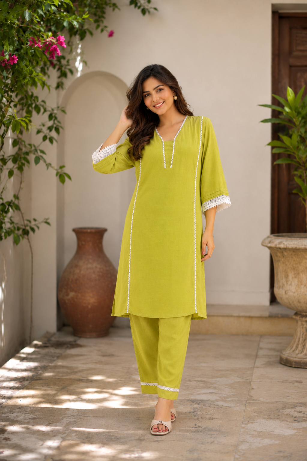 Straight Fit Co-ords Set  for Women