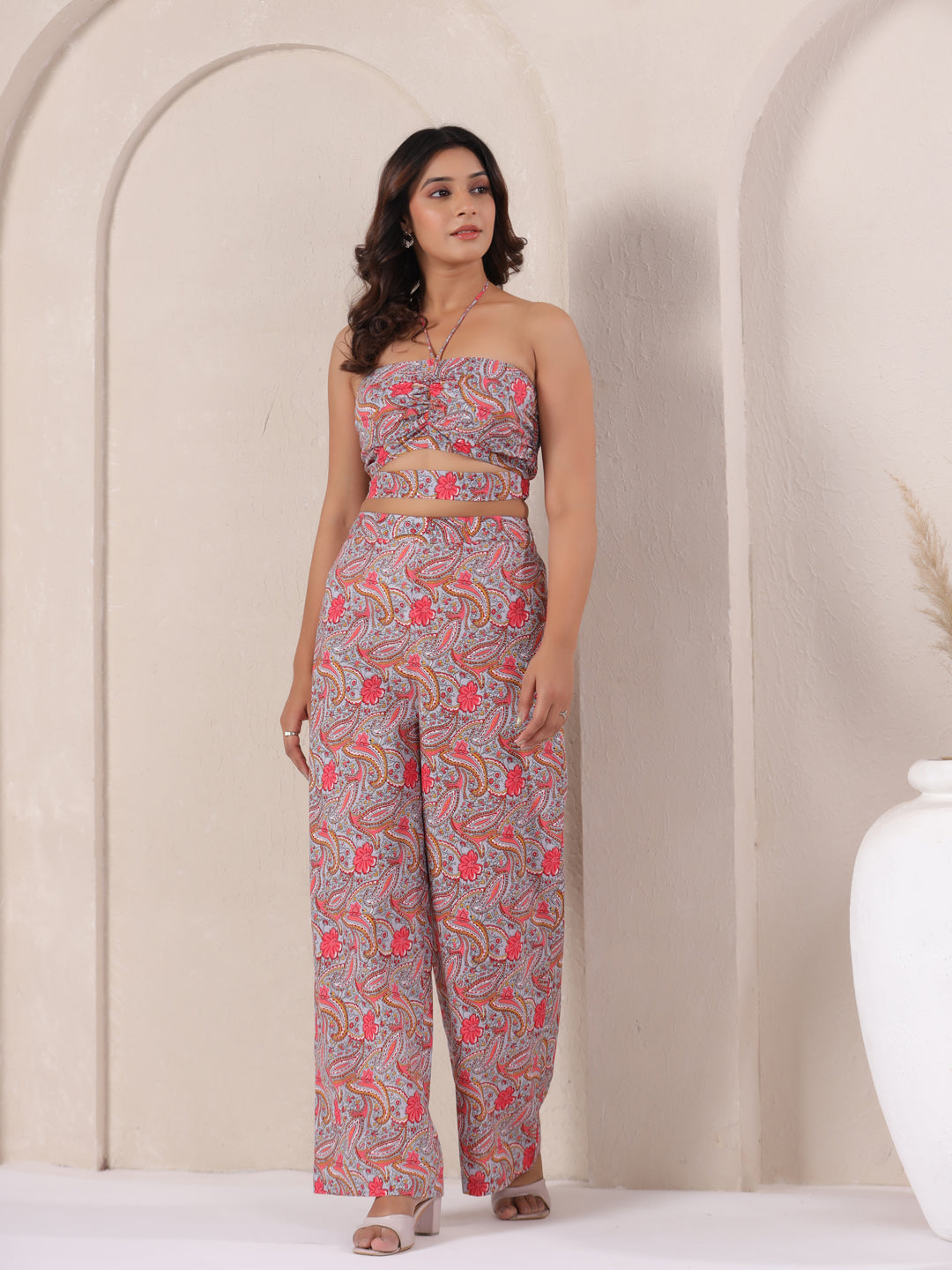 cotton co ord set women relaxed fit lightweight breathable summer outfit India