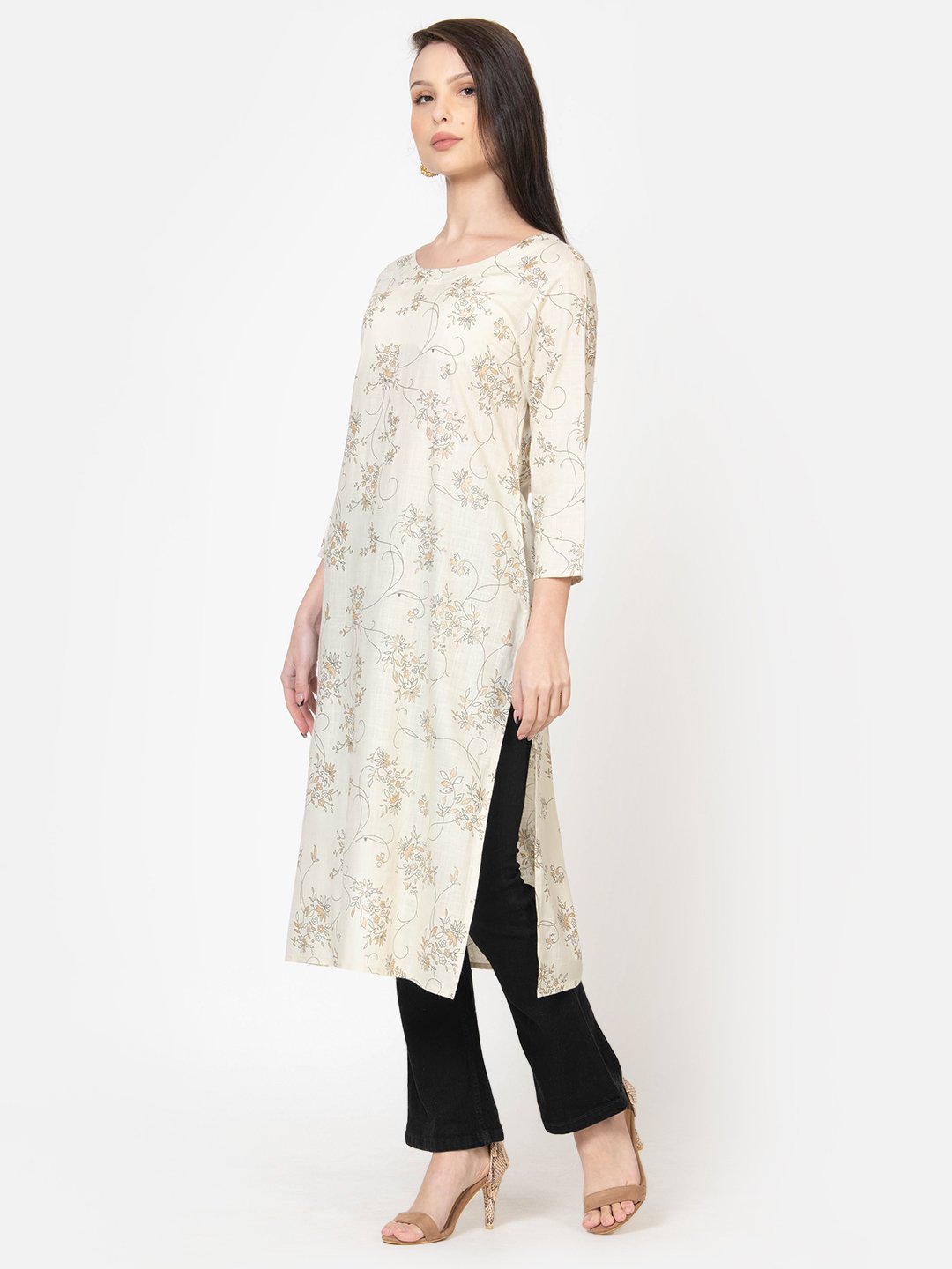WOMEN’S HIDE AND SEEK STRAIGHT KURTA