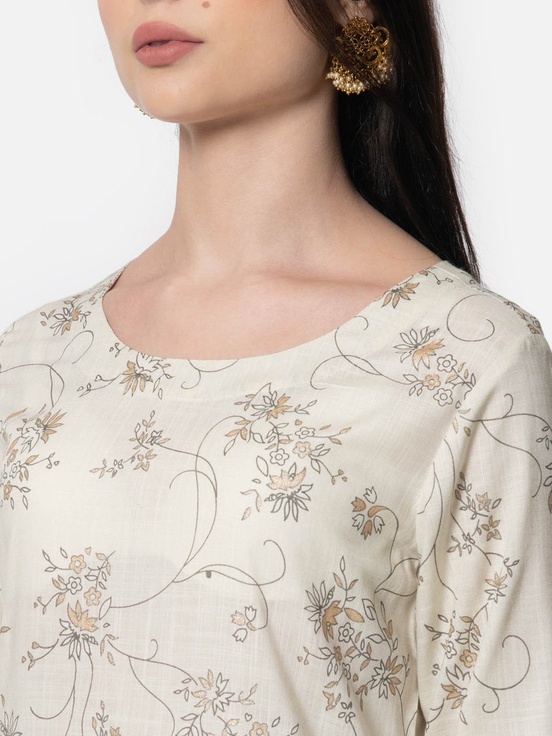 WOMEN’S HIDE AND SEEK STRAIGHT KURTA