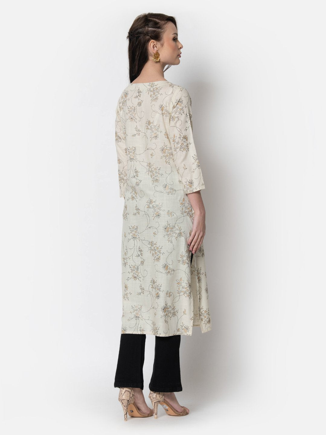 WOMEN’S HIDE AND SEEK STRAIGHT KURTA